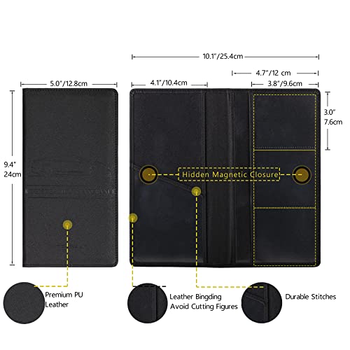Car Registration and Insurance Card Holder (Cross Black)