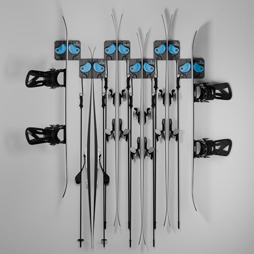 The OG Ski & Snowboard Wall Mount (Cyan / Six Pack)