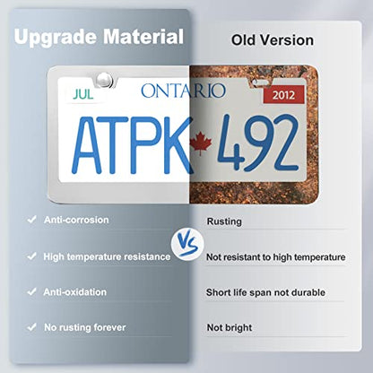 2 Pack License Plate Frames (Silver)