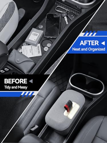 for Mini Cooper Center Console Organizer 2025 2026 Mini Cooper [F65 F66 Gas Version Only] Accessories Armrest Tray Middle Storage Box Insert Container Durable ABS Plastic (for 2025 2026 Mini Cooper)