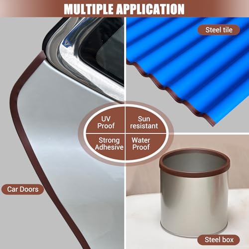 Rubber Edge Trim (Fit 1/16" - L10' / Brown)