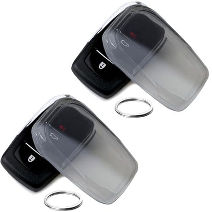 Clear TPU Key Fob Cover (Grey - 2 Pcs)