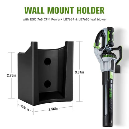 Leaf Blower Wall Mount Holder Compatible with EGO 765 CFM Power+ LB7654 & LB7650 (Black)