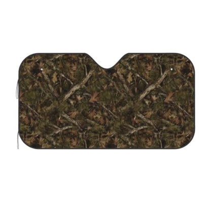 Camouflage Hunting Car Windshield Sunshade Front Window Sun Visor Protector Foldable Shield Cover for Truck SUV (White4 / Small)