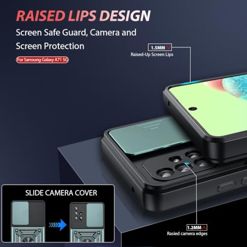 for Samsung Galaxy A71 Case (Samsung Galaxy A71 5G(6.7") / Green)