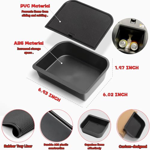 Center Console Organizer Cool Box Tray for 2026 2025 2024 Toyota Land Cruiser Prado LC250 (Cool Box Tray)