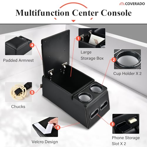 Car Center Console (Black / Regular)