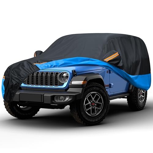 Car Cover Waterproof All Weather Outdoor Windproof Dustproof UV Protection Fit SUV (3 SUV Car Cover / S1-Fit Suv Length 173-180 inch)