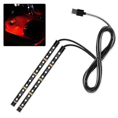 Car LED Strip Light (24 LED,USB / red)