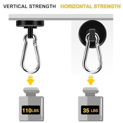 Magnetic Hooks (Black / 1.26in)