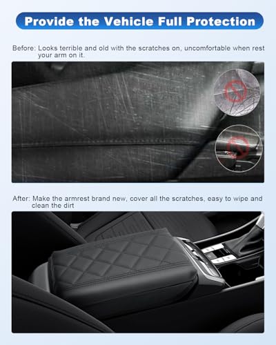 Compatible with 2024 Hyundai Tucson Center Console Cover for 2022 (Pad for 2022-2024 Santa Cruz)
