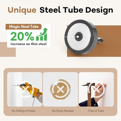 Magnetic Hooks Steel Tube Design for Cruise (Gunmetal / 80lb Magnetic Hooks)