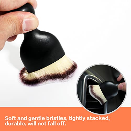 Car Interior Detailing Brush (Tri-color With Cap)