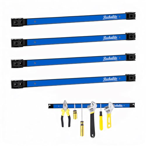 4 Pieces 18" Magnetic Tool Holder Strip (Blue 4PC / 18")