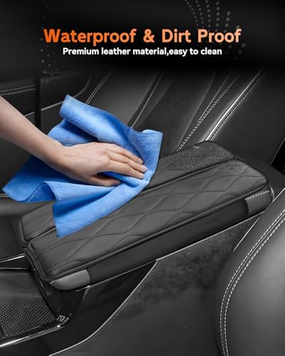for 2021 2025 2026 Buick Envision S Center Console Cover Armrest Box Cover for Envision S (Buick Envision S-Thickened Black)