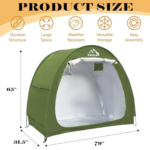 Bike Storage Tent for 2 (Arch Green - XL for 2-3 Bikes)