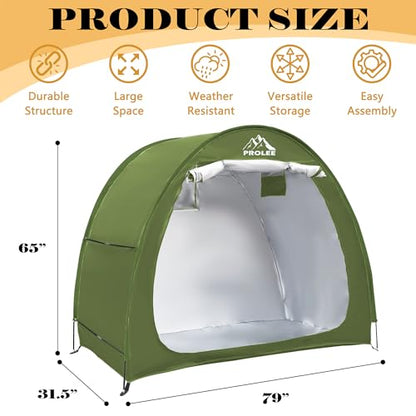 Bike Storage Tent for 2 (Arch Green - XL for 2-3 Bikes)