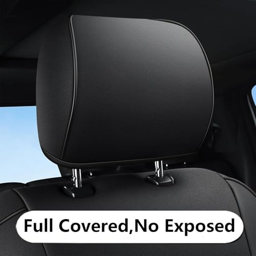 Custom Fit Seat Covers for Ford F150 2015 (Black / 2015-2026 F150 SuperCrew Cab, Front Row)