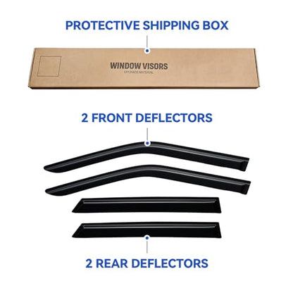 Window Visors Rain Guards for 2019 (2019-2026 Chevy Blazer)
