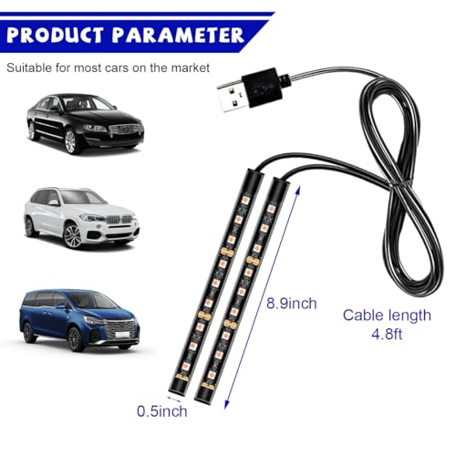 Car LED Strip Light (USB / Orange)