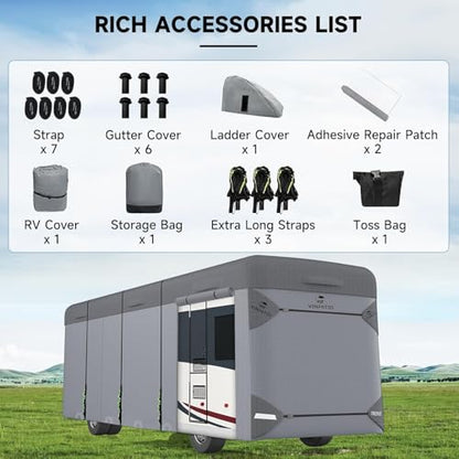 Class A RV Cover Fits 31' (Class A RV Cover(Grey) / Fits 31-34FT)