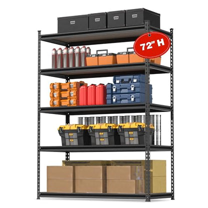 5 Tier Shelving with Particle Board (36"W x 18"D x 72"H)