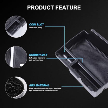 Center Console Armrest Box Organizer Tray Insert Compatible with Alfa Romeo Tonale