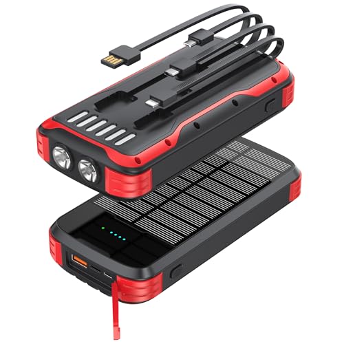 Solar Power Bank 40000mAh (Red)
