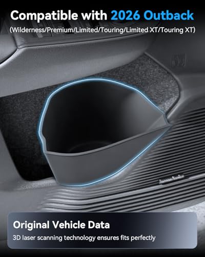 2026 Outback Door Trash Can for 2026 Subaru Outback Driver Side Door Pocket Garbage Bin Car Trash Organizer Center Console 2026 Outback Accessories Silent & Waterproof