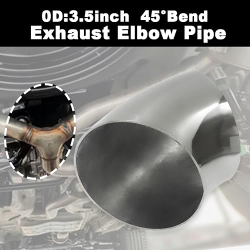 OD 3.5 inch 45 degree exhaust elbow Pipe (3.5")