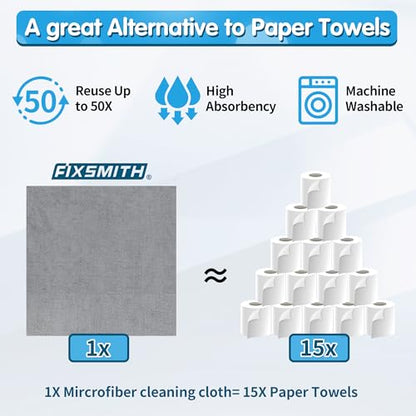 Shop Towels Pack of 150 (150pk / Grey)