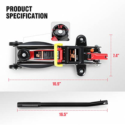 TOOLS 00234 Low Profile Hydraulic Trolley Service (Black / 2 ton)