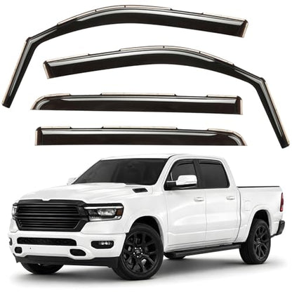 Window Deflectors Smoke Tinted in (For RAM 1500 19-26)