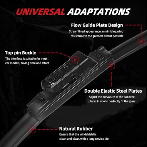 Windshield Wiper Blades (28"+18"+11")
