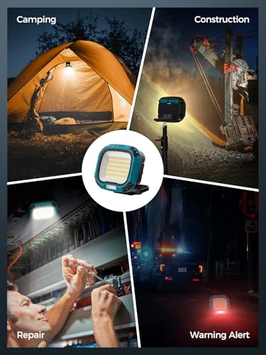 Portable Work Light with Magnetic 7500 mAh Rechargeable (Blue)