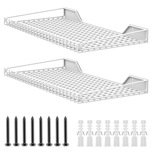 2 Pack Garage Wall Shelf (White)