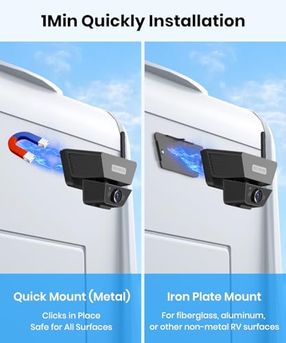 Wireless Backup Camera Solar Magnetic (5" Single Cam)