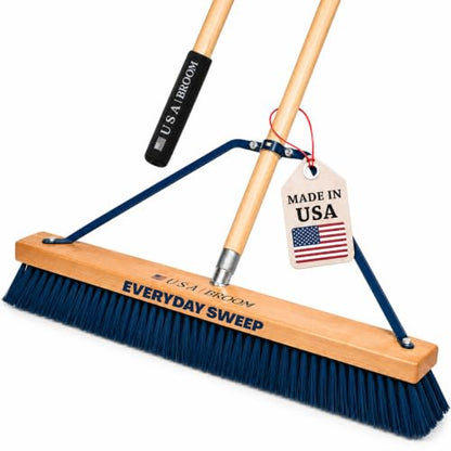 24" Blue Everyday Sweep Indoor (Style Everyday Sweep - Blue / 1 Pack)