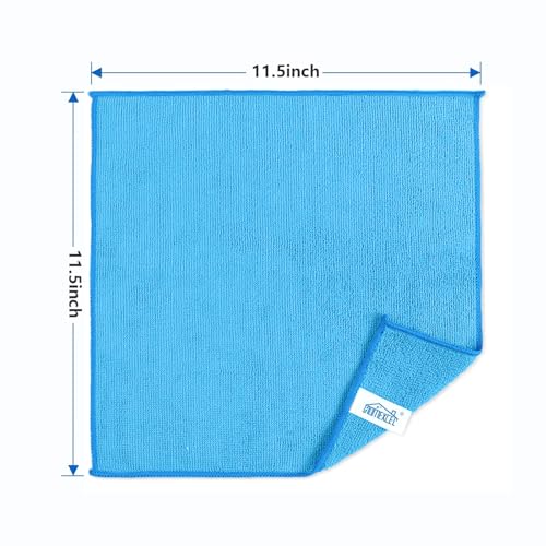 100PK Microfiber Cleaning Cloth (Blue)