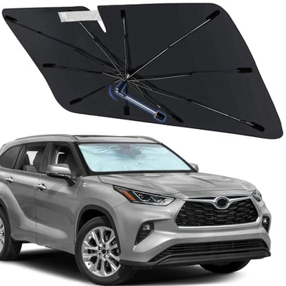 Windshield Sun Shade Umbrella for Toyota Highlander 2020 (Fit for Toyota Highlander 2020-2025)