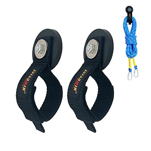 Heavy Duty Magnetic Hook (Dia.2.59" Magnet * 2Pcs)