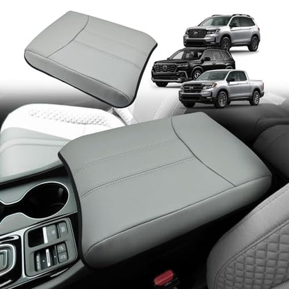 Armrest Cover for Honda Pilot 2023 (12) 23+ |Pilot| Gray/Gray Stitching, Regular)