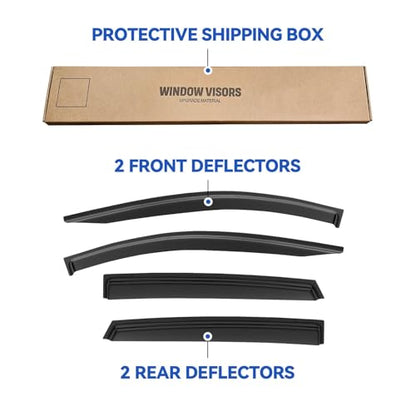 Window Visors Rain Guards for 2020 (2020-2026 Ford Escape)