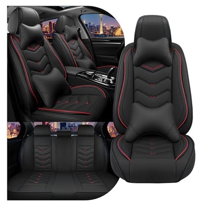 Car Seat Covers for Chrysler Pacifica 2004 (Full Set with Pillow / Black)