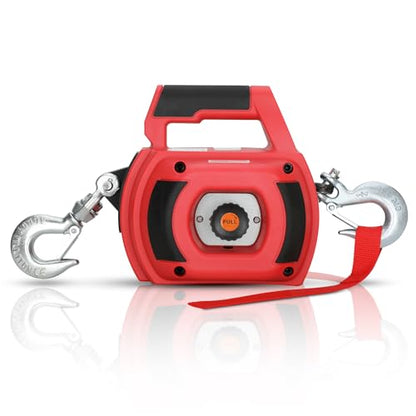 Portable Drill Winch of 1000 Lbs (1000 lb. Capacity Synthetic Rope)