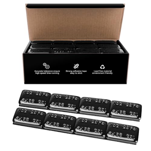 1oz Adhesive Wheel Weights (1oz-72PCS / Black)