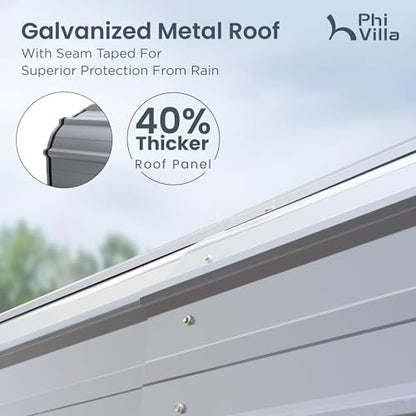14X25 RV Carport (Gray / 14x25ft for RVS)