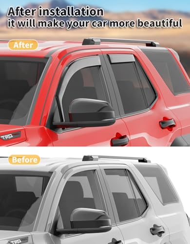 in Channel Window Visors Rain Guards for Toyota 4Runner 2025 (Fit for Toyota 4Runner 2025-2026)
