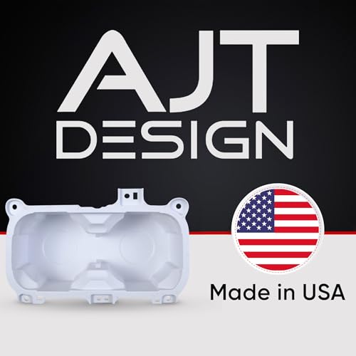 Oversized Cup Holder for Toyota Tacoma (White / Without Rubber Tray)