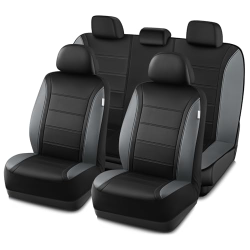 Leather Seat Covers (Gray Full Set)